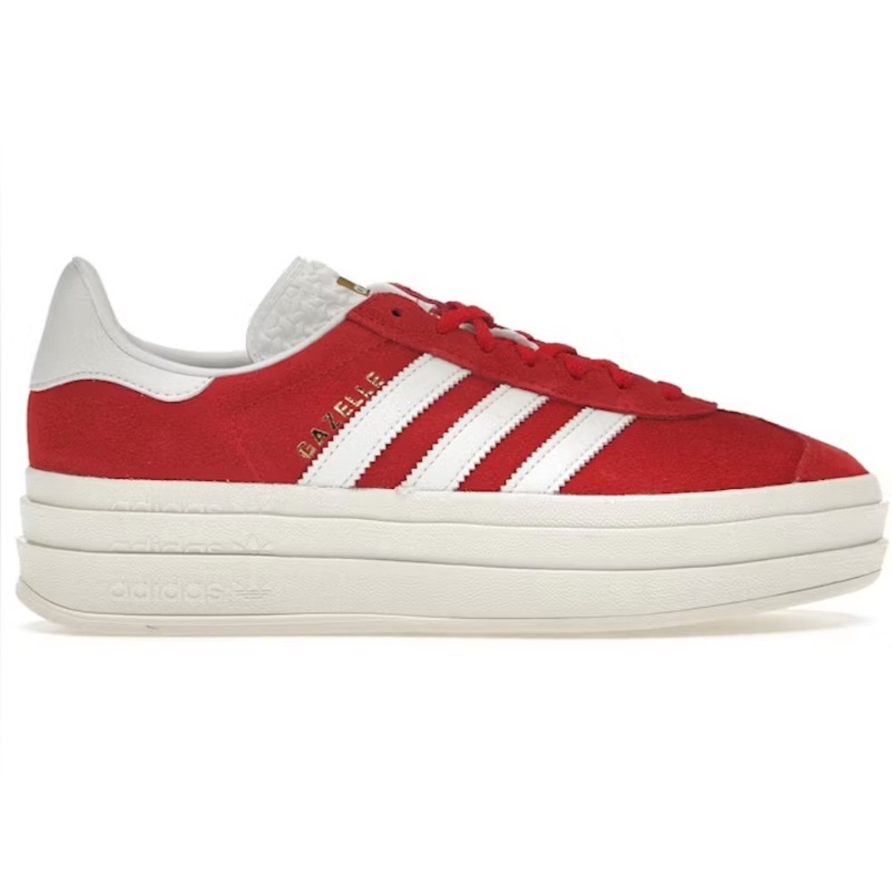 adidas Gazelle Bold | Red and White | Women’s 7.5